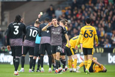 Fulham 'dan Joo Palhinha, Premier Lig maçında Wolverhampton Wanderers Fulham' a karşı 9 Mart 2024 'te Molineux, Wolverhampton, İngiltere' de sarı kart aldı.