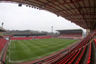 Oakwell 'in Sky Bet Ligi 1 maçı sırasında Oakwell, Barnsley' e karşı Lincoln City maçının genel görünümü 9 Mart 202