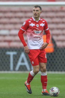 Barnsley takımından Josh Earl 9 Mart 202 'de Oakwell, Barnsley, İngiltere' de Lincoln City 'e karşı oynanan Sky Bet 1 karşılaşmasında