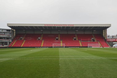 Oakwell 'in Sky Bet Ligi 1 maçı sırasında Oakwell, Barnsley' e karşı Lincoln City maçının genel görünümü 9 Mart 202