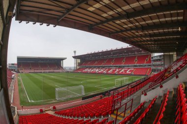 Oakwell 'in Sky Bet Ligi 1 maçı sırasında Oakwell, Barnsley' e karşı Lincoln City maçının genel görünümü 9 Mart 202