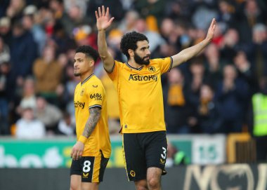 Wolverhampton Wanderers takımından Rayan At-Nouri, 9 Mart 2024 'te Wolverhampton Wanderers ile Molineux, Wolverhampton, Birleşik Krallık' ta oynanan Premier League karşılaşmasında Wolverhampton Wanderer 'ı 1-0 yenme golünü kutluyor.