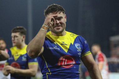 Warrington Wolves takımından Joe Philbin, 7 Mart 202 'de İngiltere' nin Hull kentinde oynanan Sewell Group Craven Park 'ta oynanan 4.