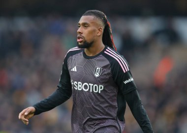 Fulham 'dan Alex Iwobi, Premier Lig maçı sırasında Wolverhampton Wanderers, Fulham' a karşı Molineux, Wolverhampton, Birleşik Krallık, 9 Mart 202