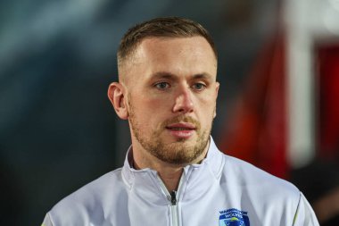 Warrington Wolves 'tan Ben Currie, 7 Mart 202' de İngiltere 'nin Hull kenti Kingston' da oynanan Sewell Group Craven Park 'ta oynanan 4.