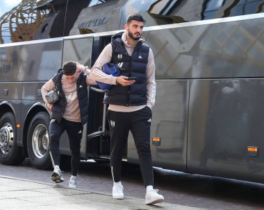 Fulham takımından Armando Broja, 9 Mart 202 'de oynanan Premier Lig karşılaşmasında Wolverhampton Wanderers Fulham' a karşı Molineux, Wolverhampton, İngiltere