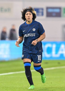 Chelsea Women 'dan Lauren James, Manchester City FC Women - Chelsea FC Women maçında 7 Mart 202' de Joie Stadyumu 'nda oynanan FA Kadınlar Ligi Yarı Finali' nde
