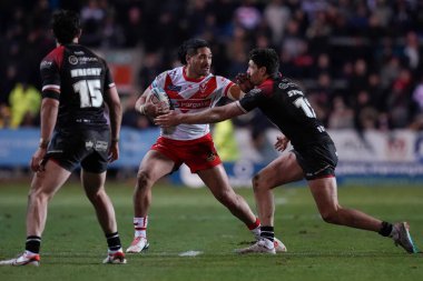 St. Helens 'li Sione Matautia, Betfred Süper Lig 4. Raundda Salford Red Devils' e karşı oynanan karşılaşmada Salford Red Devils 'i 8 Mart 2024' te St.Helens Stadyumu 'nda Sam Stone' dan aldı.