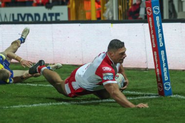 Hull KR 'dan Ryan Hall, 7 Mart 202' de İngiltere 'nin Hull kenti Kingston' da oynanan Sewell Group Craven Park 'ta oynanan 4.