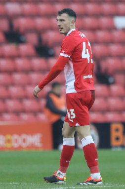 Barnsley takımından Josh Earl 9 Mart 202 'de Oakwell, Barnsley, İngiltere' de Lincoln City 'e karşı oynanan Sky Bet 1 karşılaşmasında