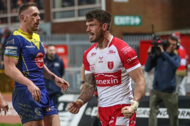 Hull KR 'dan Oliver Gildart, 7 Mart 202' de İngiltere 'nin Hull kenti Kingston' da oynanan Sewell Group Craven Park 'ta oynanan 4.
