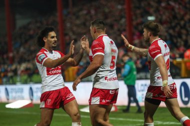 Hull KR 'dan Ryan Hall, 7 Mart 202' de İngiltere 'nin Hull kenti Kingston' da oynanan Sewell Group Craven Park 'ta oynanan 4.