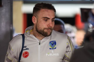 Warrington Wolves 'tan James Harrison, 7 Mart 202' de İngiltere 'nin Hull kentindeki Kingston' da oynanan Sewell Group Craven Park 'ta oynanan 4.
