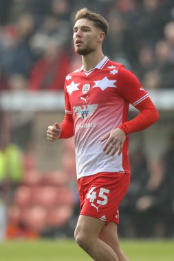 Barnsley takımından John Mcatee 9 Mart 202 'de Oakwell, Barnsley, Barnsley' e karşı Lincoln City maçında