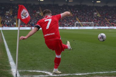 Barnsley 'den Nicky Cadden, 9 Mart 202' de Oakwell, Barnsley, İngiltere 'de oynanan 1.
