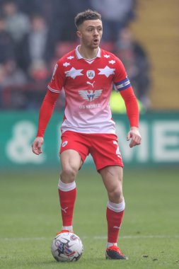 Barnsley 'den Jordan Williams 9 Mart 202' de Oakwell, Barnsley, İngiltere 'de Lincoln City' e karşı oynanan Sky Bet Ligi 1 karşılaşmasında