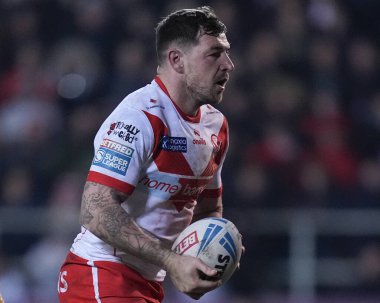 St. Helens takımından Mark Percival, Salford Red Devils 'in 4. Raundda oynanan Betfred Süper Ligi karşılaşmasında gol atmak için Salford Red Devils' i geçti.