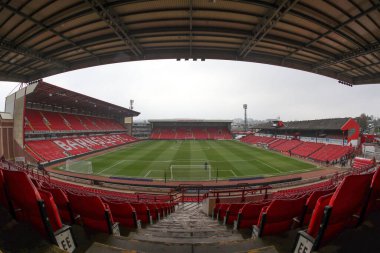 Oakwell 'in Sky Bet Ligi 1 maçı sırasında Oakwell, Barnsley' e karşı Lincoln City maçının genel görünümü 9 Mart 202