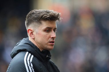 Fulham 'dan Tom Cairney Premier Lig maçı sırasında Wolverhampton Wanderers, Fulham' a karşı Molineux, Wolverhampton, Birleşik Krallık, 9 Mart 202