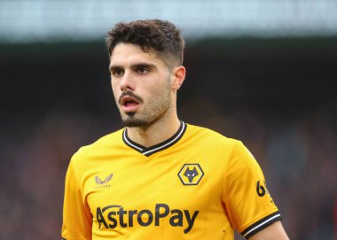 Wolverhampton Wanderers 'dan Pedro Neto, Premier League maçı sırasında Wolverhampton Wanderers Fulham' a karşı Molineux, Wolverhampton, İngiltere, 9 Mart 202