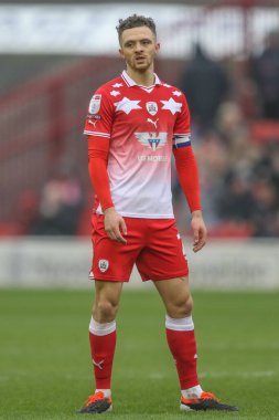 Barnsley 'den Jordan Williams 9 Mart 202' de Oakwell, Barnsley, İngiltere 'de Lincoln City' e karşı oynanan Sky Bet Ligi 1 karşılaşmasında