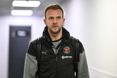 Blackpool 'dan Jordan Rhodes, 12 Mart 202 tarihinde İngiltere, Northampton' daki Sixfields Stadyumu 'nda Northampton Town' a karşı oynanan Sky Bet 1 maçı öncesinde geldi.