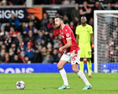 Wrexham 'dan Eoghan O' Connell, Wrexham-Harrogate Town maçında 12 Mart 202 'de Wrexham - SToK Cae Ras, Wrexham, İngiltere