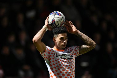 Sky Bet Ligi 1 maçı sırasında Northampton Town - Blackpool maçı Northampton Stadyumu, Northampton, İngiltere, 12 Mart 202