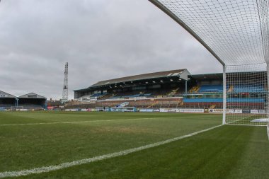 Brunton Park 'ın Sky Bet League 1 maçı sırasındaki genel görünümü Carlisle United ile Barnsley arasında 12 Mart 202' de Brunton Park, Carlisle, İngiltere 'de oynanan karşılaşma.
