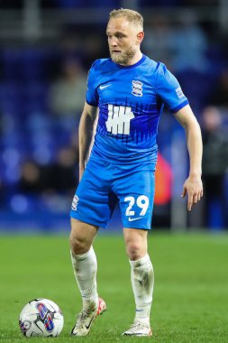 Birmingham City 'den Alex Pritchard, Birmingham City' nin 12 Mart 202 'de St Andrews, Birmingham' da Middlesbrough 'a karşı oynadığı Gökyüzü İddia Şampiyonası maçında görev başında.