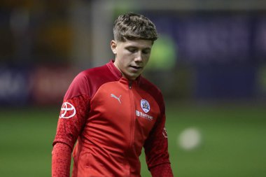 Aiden Marsh of Barnsley in the pregame warmup session during the Sky Bet League 1 match Carlisle United vs Barnsley at Brunton Park, Carlisle, United Kingdom, 12th March 202 clipart