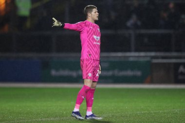 Barnsley 'li Ben Killip, Sky Bet Ligi 1 karşılaşmasında Carlisle United ile Barnsley' e karşı Brunton Park, Carlisle, İngiltere, 12 Mart 202