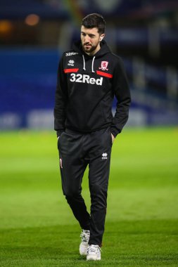 Middlesbrough 'dan Finn Azaz, Birmingham City' nin 12 Mart 202 'de St Andrews, Birmingham' da Middlesbrough 'a karşı oynadığı Gökyüzü İddia Şampiyonası karşılaşması öncesinde geldi.