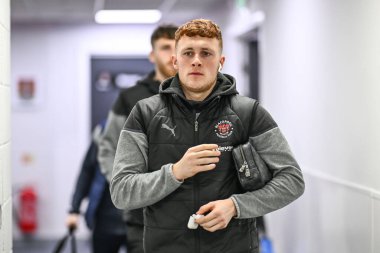 Blackpool 'dan Sonny Carey, 12 Mart 202 tarihinde İngiltere, Northampton' daki Sixfields Stadyumu 'nda Northampton Town' a karşı Blackpool Sky Bet 1 maçı öncesinde geldi.