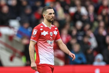 Barnsley 'den Adam Phillips Sky Bet Ligi 1 maçı sırasında Barnsley ile Cheltenham Town, Oakwell, Barnsley, İngiltere, 16 Mart 202