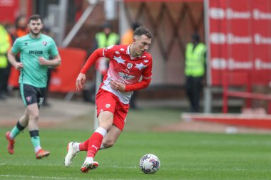 Barnsley 'li Josh Earl, 16 Mart 202' de Oakwell, Barnsley, Barnsley Town 'da oynanan Sky Bet 1 karşılaşmasında topu aldı.