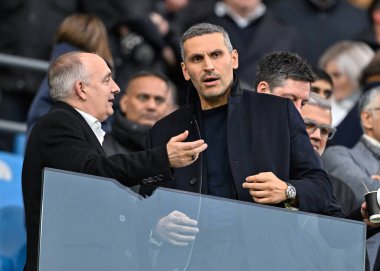 Manchester City başkanı Khaldoon Al Mübarek, 16 Mart 202 tarihinde Etihad Stadyumu 'nda oynanan ve Manchester City' nin Newcastle United 'a karşı oynadığı final maçı sırasında, ilk maç öncesinde konuştu.