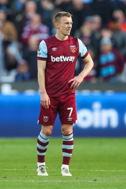 James Ward-Prowse of West Ham United during the Premier League match West Ham United vs Aston Villa at London Stadium, London, United Kingdom, 17th March 202 clipart