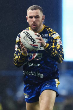 Leeds Gergedan takımından Cameron Smith 15 Mart 202 'de Headingley Stadyumu' nda oynanan Betfred Süper Lig 5. Round karşılaşmasında Leeds Gergedan 'a karşı St.Helens maçının öncesinde ısındı.