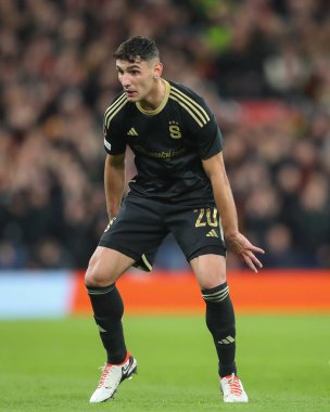 Sparta Praha Atletizm Kulübü 'nden Kazim Lai, UEFA Avrupa Ligi maçı sırasında Anfield, Liverpool, İngiltere' de Liverpool 'a karşı Sparta Prag maçında, 14 Mart 2024