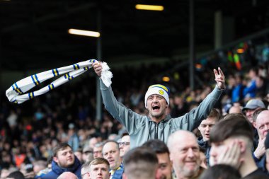 Leeds United supporters during the Sky Bet Championship match Leeds United vs Millwall at Elland Road, Leeds, United Kingdom, 17th March 202 clipart