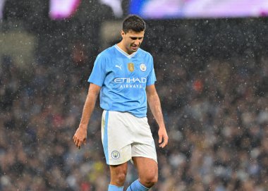 Manchester City 'den Rodri, 16 Mart 202 tarihinde Birleşik Krallık Etihad Stadyumu' nda Manchester City ile Newcastle United arasında oynanan FA Cup çeyrek final maçında...