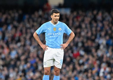 Manchester City 'den Rodri, 16 Mart 202 tarihinde Birleşik Krallık Etihad Stadyumu' nda Manchester City ile Newcastle United arasında oynanan FA Cup çeyrek final maçında...