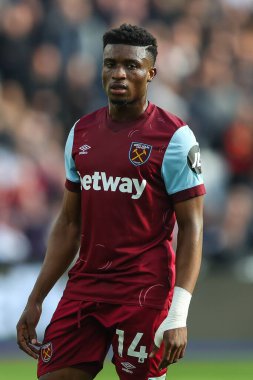 Mohammed Kudus of West Ham United during the Premier League match West Ham United vs Aston Villa at London Stadium, London, United Kingdom, 17th March 202 clipart