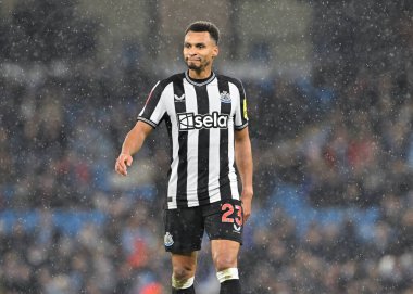 Newcastle United 'dan Jacob Murphy, 16 Mart 202 tarihinde Birleşik Krallık Etihad Stadyumu' nda Manchester City ile Newcastle United maçının finali sırasında