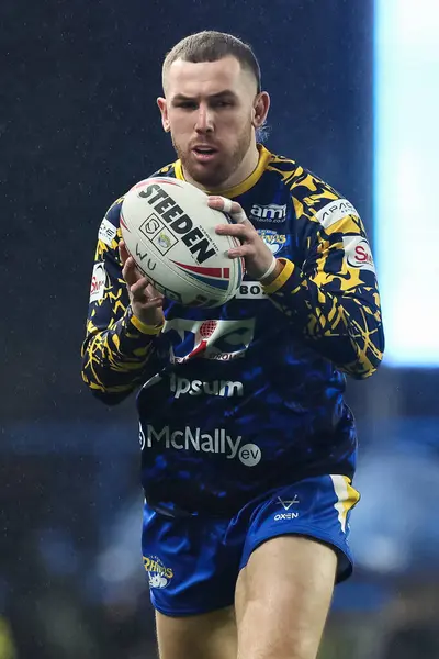 stock image Cameron Smith of Leeds Rhinos during pre match warm up ahead of  the Betfred Super League Round 5 match Leeds Rhinos vs St Helens at Headingley Stadium, Leeds, United Kingdom, 15th March 202