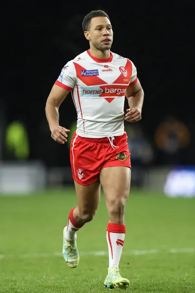 stock image Moses Mbye of St. Helens during the Betfred Super League Round 5 match Leeds Rhinos vs St Helens at Headingley Stadium, Leeds, United Kingdom, 15th March 202