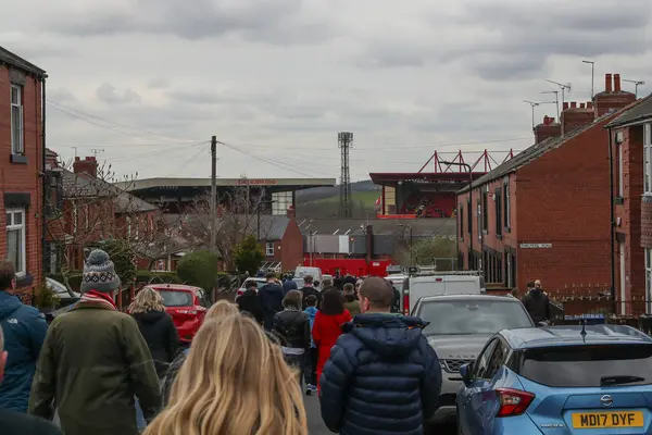 Barnsley Fans Make Way Oakwell Sky Bet League Match Barnsley — Stock Photo, Image