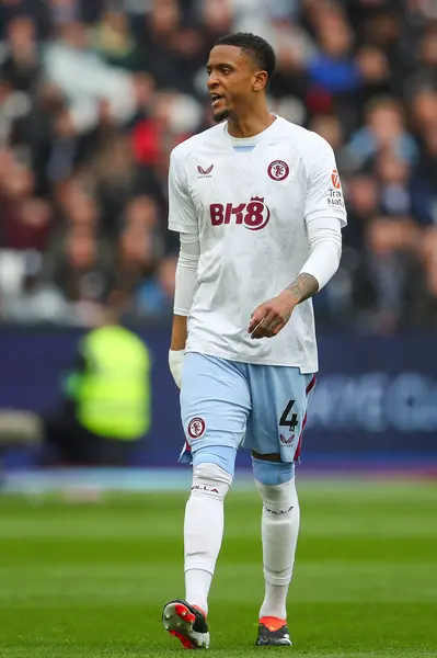 Ezri Konsa Aston Villa Ação Durante Jogo Premier League West — Fotografia de Stock