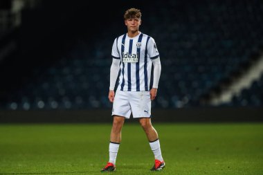 West Bromwich Albion 'dan Cole Deeming Premier League 2 U23 maçında West Bromwich Albion Manchester United' a karşı The Hawthorns, West Bromwich, Birleşik Krallık, 18 Mart 202